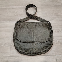 Load image into Gallery viewer, Hunter Green Suede and Leather Purse with Vintage Fabric lining