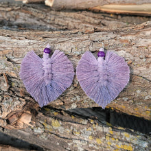 Load image into Gallery viewer, Ombre Boho Fringe Leaf Earrings