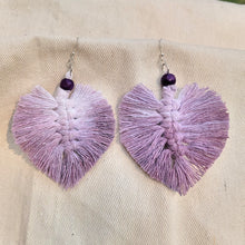 Load image into Gallery viewer, Ombre Boho Fringe Leaf Earrings