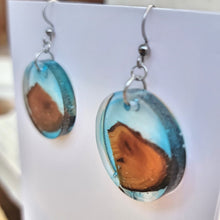 Load image into Gallery viewer, Driftwood & Water Earrings