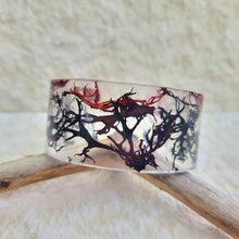 Load image into Gallery viewer, Dyed Red & Burgandy Moss Cuff Bracelet