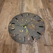 Load image into Gallery viewer, Stunning Lightweight Concrete Clock made with Black Concrete