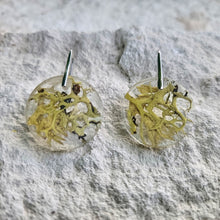 Load image into Gallery viewer, Yellow Boho Circle Nature Earrings
