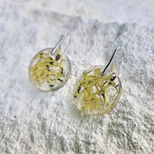 Load image into Gallery viewer, Yellow Boho Circle Nature Earrings