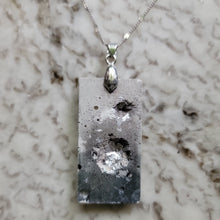 Load image into Gallery viewer, Hand dyed Cement Foil Pendant Necklace