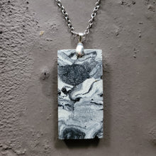 Load image into Gallery viewer, Marbled Cement Pendant Necklace