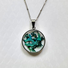 Load image into Gallery viewer, Handmade Resin Necklace with Dried Moss/Lichen & Resin