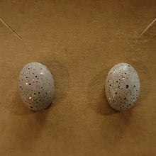 Load image into Gallery viewer, Lightweight Egg shaped Cement Stud Earrings