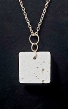 Load image into Gallery viewer, Minimalist White Concrete Pendant Necklace