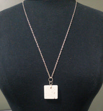 Load image into Gallery viewer, Minimalist White Concrete Pendant Necklace