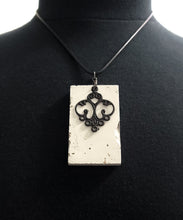Load image into Gallery viewer, Concrete & Metal Necklace & Earrings