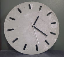Load image into Gallery viewer, Minimalist Lightweight Concrete Clock in light Grey