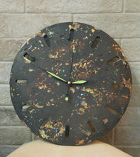 Load image into Gallery viewer, Stunning Lightweight Concrete Clock made with Black Concrete