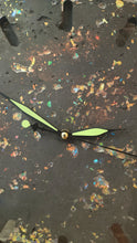 Load image into Gallery viewer, Stunning Lightweight Concrete Clock made with Black Concrete