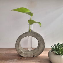 Load image into Gallery viewer, Rustic Industrial Concrete Plant Propagation Station