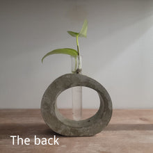 Load image into Gallery viewer, Rustic Industrial Concrete Plant Propagation Station