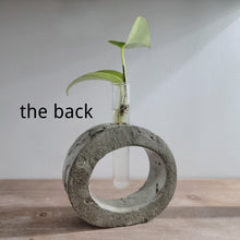 Load image into Gallery viewer, Rounded Handmade Concrete Plant Propagation Tube holder
