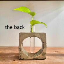 Load image into Gallery viewer, Square Handmade Concrete Plant Propagation Decor