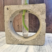 Load image into Gallery viewer, Handmade Concrete Plant Propagation with metal flecks