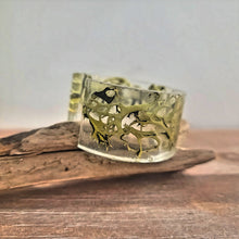 Load image into Gallery viewer, Dried Yellow Moss Cuff Bracelet