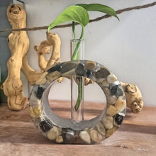 Load image into Gallery viewer, Riverstone & Concrete Plant Propagation Station