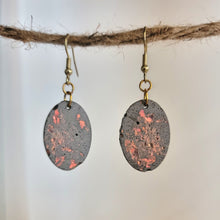 Load image into Gallery viewer, Industrial Glam Concrete Earrings