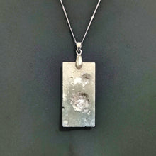 Load image into Gallery viewer, Hand dyed Cement Foil Pendant Necklace