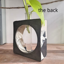 Load image into Gallery viewer, Square Handmade Multi Color Concrete Plant Propagation Decor