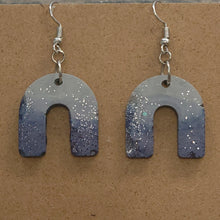 Load image into Gallery viewer, Lightweight Cement Indigo Earrings Boho
