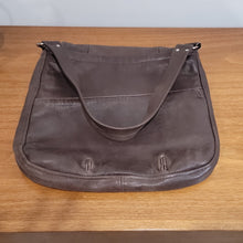 Load image into Gallery viewer, Upcycled Soft Brown Leather Bag with Neat Pink &amp; Brown lining
