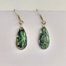 Load image into Gallery viewer, Green Moss/lichen Earrings
