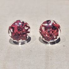 Load image into Gallery viewer, Round Moss Stud Earrings
