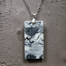 Load image into Gallery viewer, Marbled Cement Pendant Necklace
