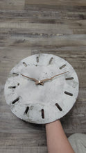 Load and play video in Gallery viewer, Handmade Industrial Mordern lightweight Concrete clock
