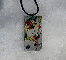 Load image into Gallery viewer, Multicolored Moss in Cement Pendant
