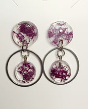 Load image into Gallery viewer, Hand dyed Moss Earrings Boho
