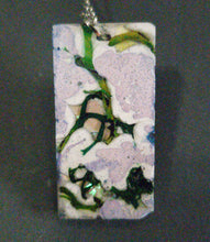 Load image into Gallery viewer, One of a kind Concrete &amp; Moss Necklace &amp; Earrings
