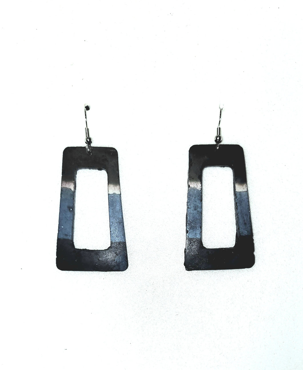 One of a kind Hand dyed Cement Earrings