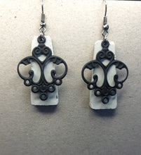 Load image into Gallery viewer, Concrete &amp; Metal Necklace &amp; Earrings
