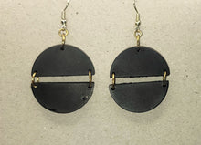 Load image into Gallery viewer, Minimalist Black lightweight Cement Earrings
