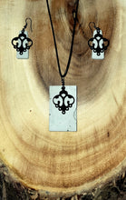 Load image into Gallery viewer, Concrete &amp; Metal Necklace &amp; Earrings
