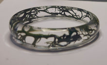 Load image into Gallery viewer, Green Moss set in resin bracelet
