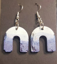 Load image into Gallery viewer, Lightweight Cement Indigo Earrings Boho
