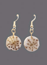 Load image into Gallery viewer, Manitoban Dried Flowers in Cement Dangle Earrings
