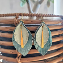 Load image into Gallery viewer, Boho Leather Leaf Earrings
